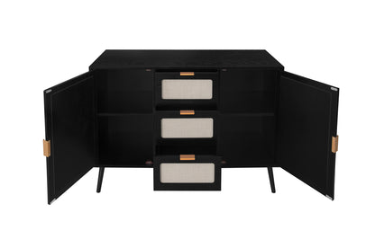 Keith Accent Storage Cabinet - Black