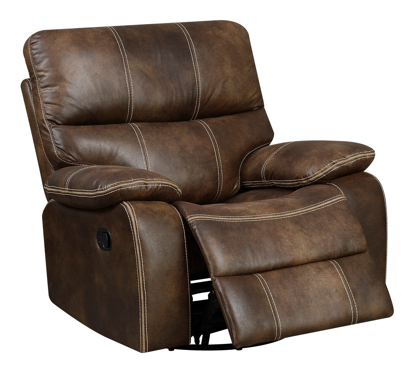 Hooper Swivel Gliding Recliner - Brown