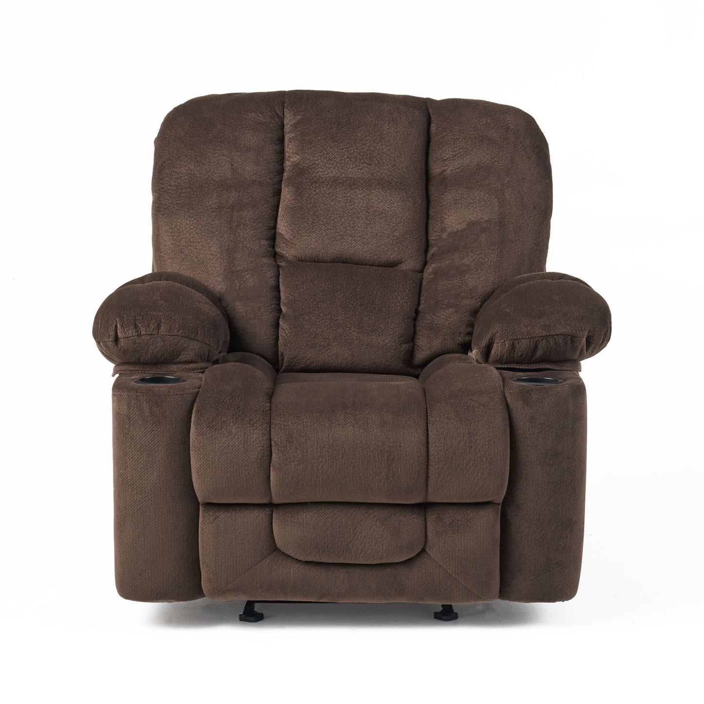 Luxurious Manual Recliner Chair - Chocolate