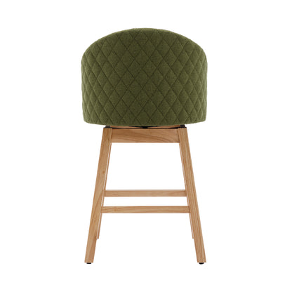 COOLMORE Bar Stools - Green Set of 2