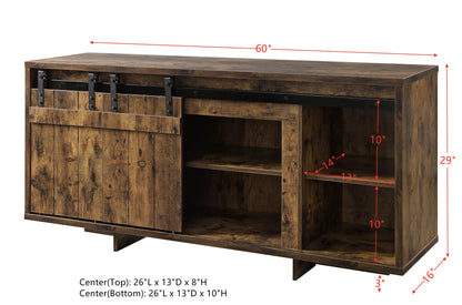 Bellarosa TV Stand - Rustic Brown