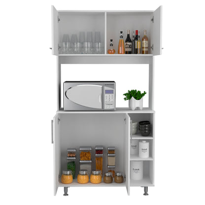 Alva Double Door Kitchen Cabinet - White