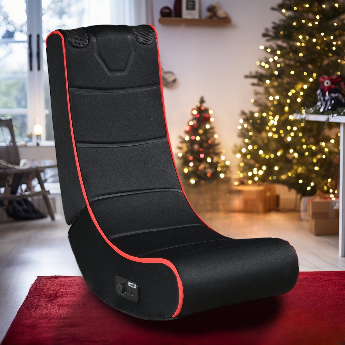 Rocco Foldable Gaming Chair - Black+Red