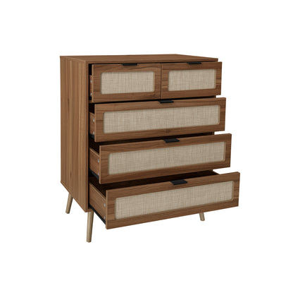 Keith II 5 Drawer  Accent Storage Cabinet - Walnut