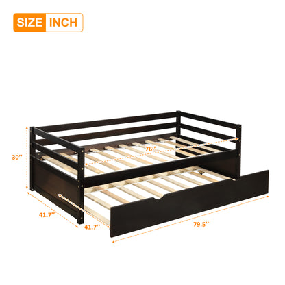 Zim Twin Size Daybed with Trundle - Espresso