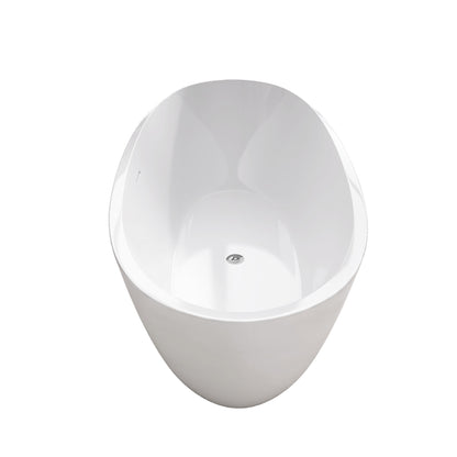 Mody 67" Acrylic Freestanding  Soaking Bathtub - Gloss White