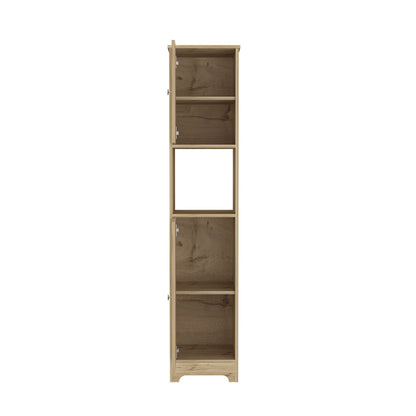 Orion Linen Cabinet  Four Interior Shelves - Light Oak