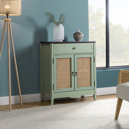 Schirru 36'' Tall 2-Door Accent Cabinet - Aqua