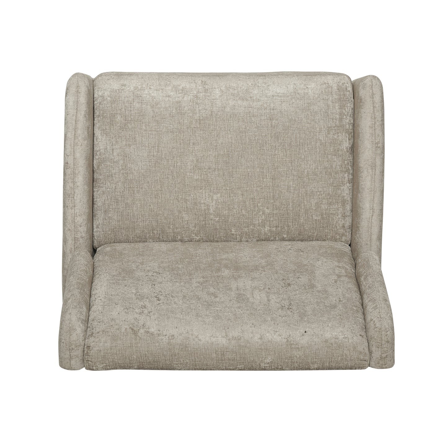 Albion Oversized Fabric Pushback Recliner - Beige