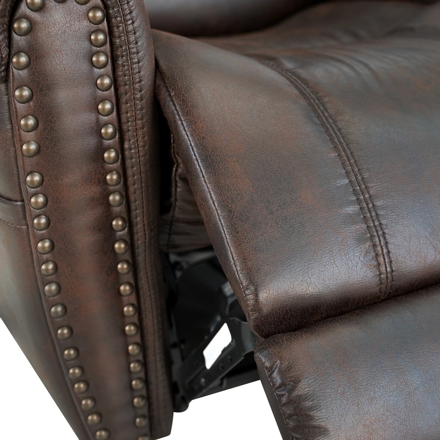 Slora Power Leather Gel Recliner Chair -Brown