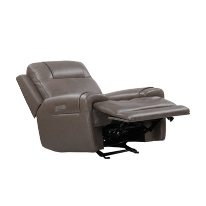 Zarno Genuine Leather Power Recliner  - Tan