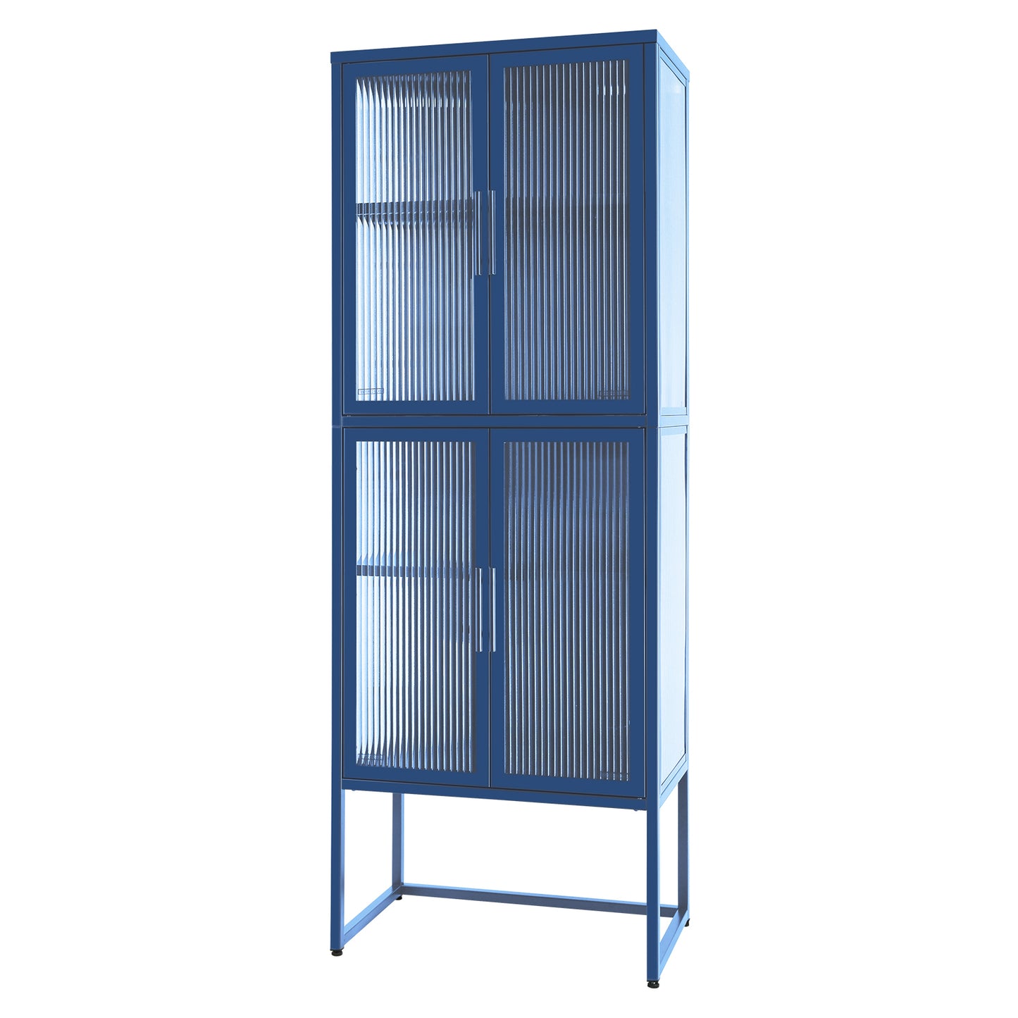 Nera II Tempered Glass Cabinet - Blue