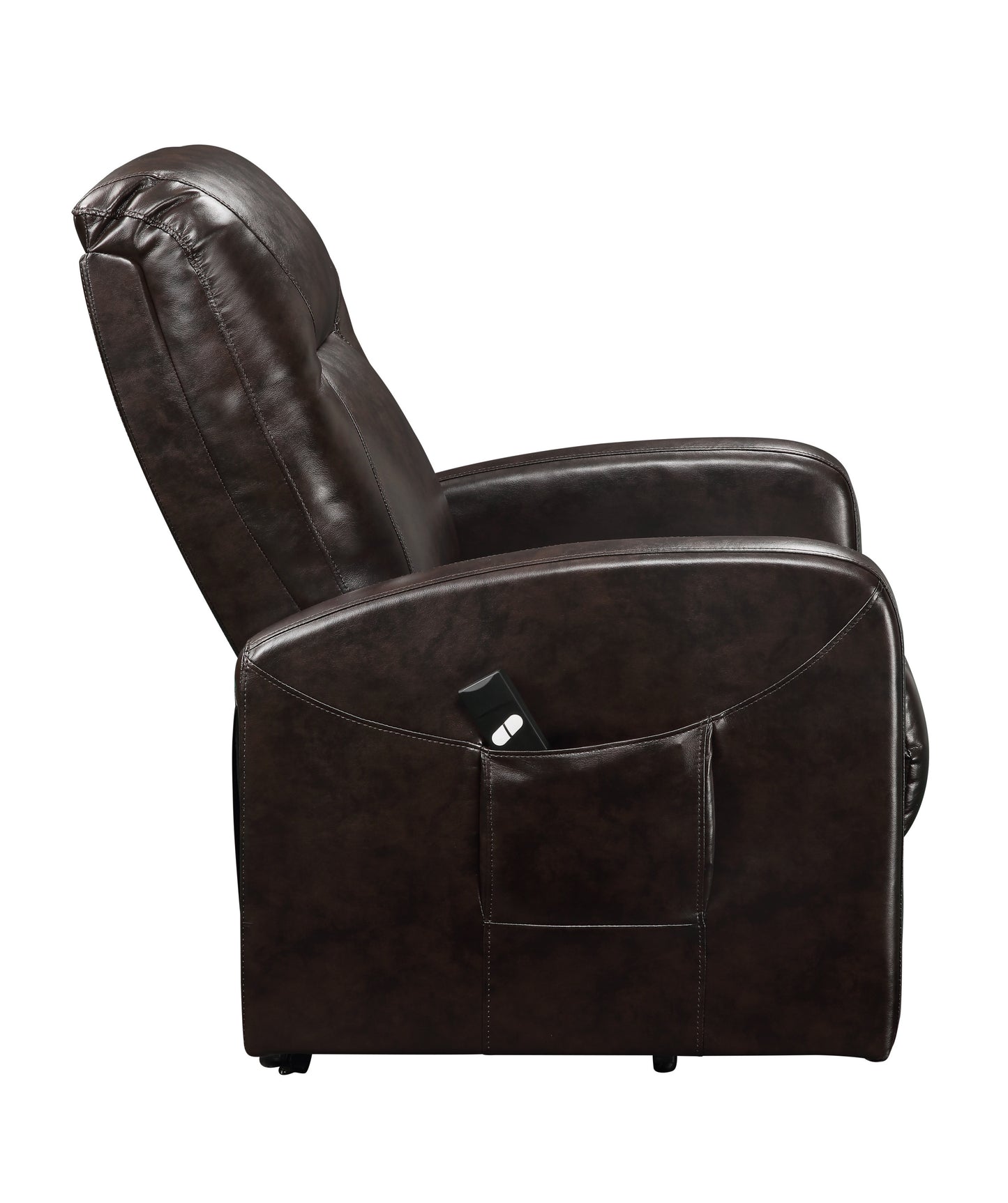 Kasia PU  Recliner with Power Lift - Espresso