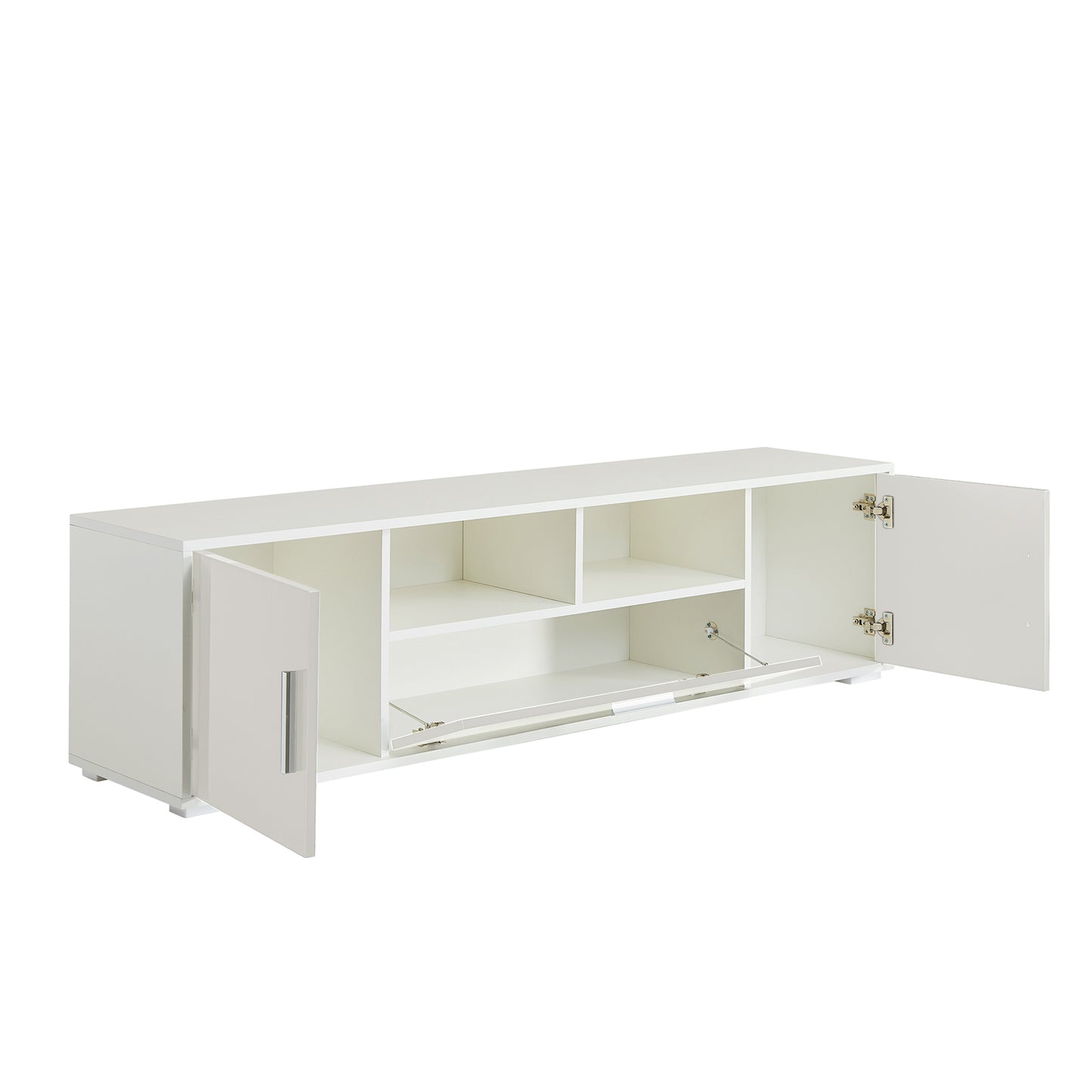 Oasis TV Stand with LED Lights - White