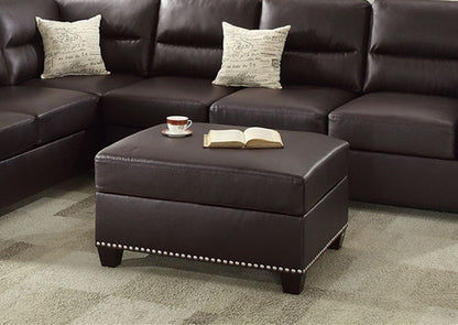 Santos 3 Pcs Sectional Sofa Set - Espresso