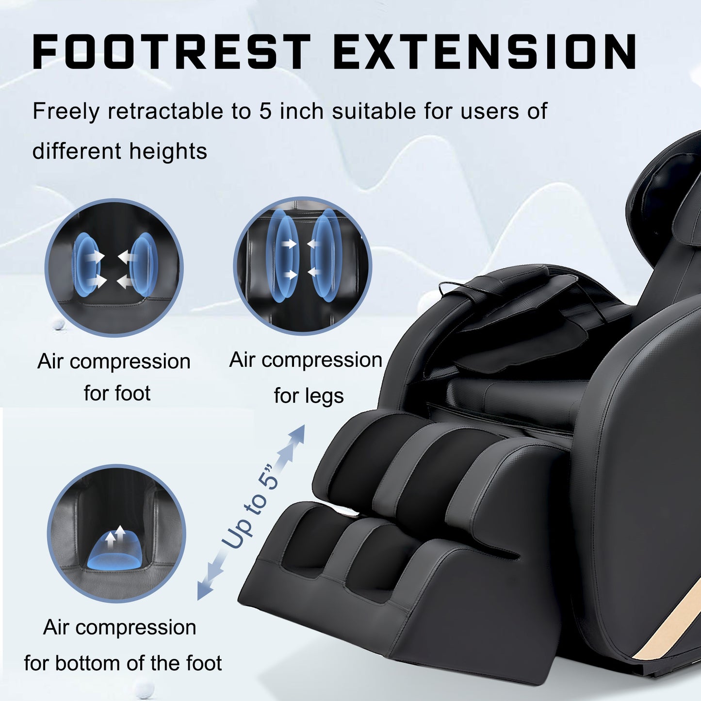 Vo Massage Recliner with Zero Gravity Full Body Air Pressure