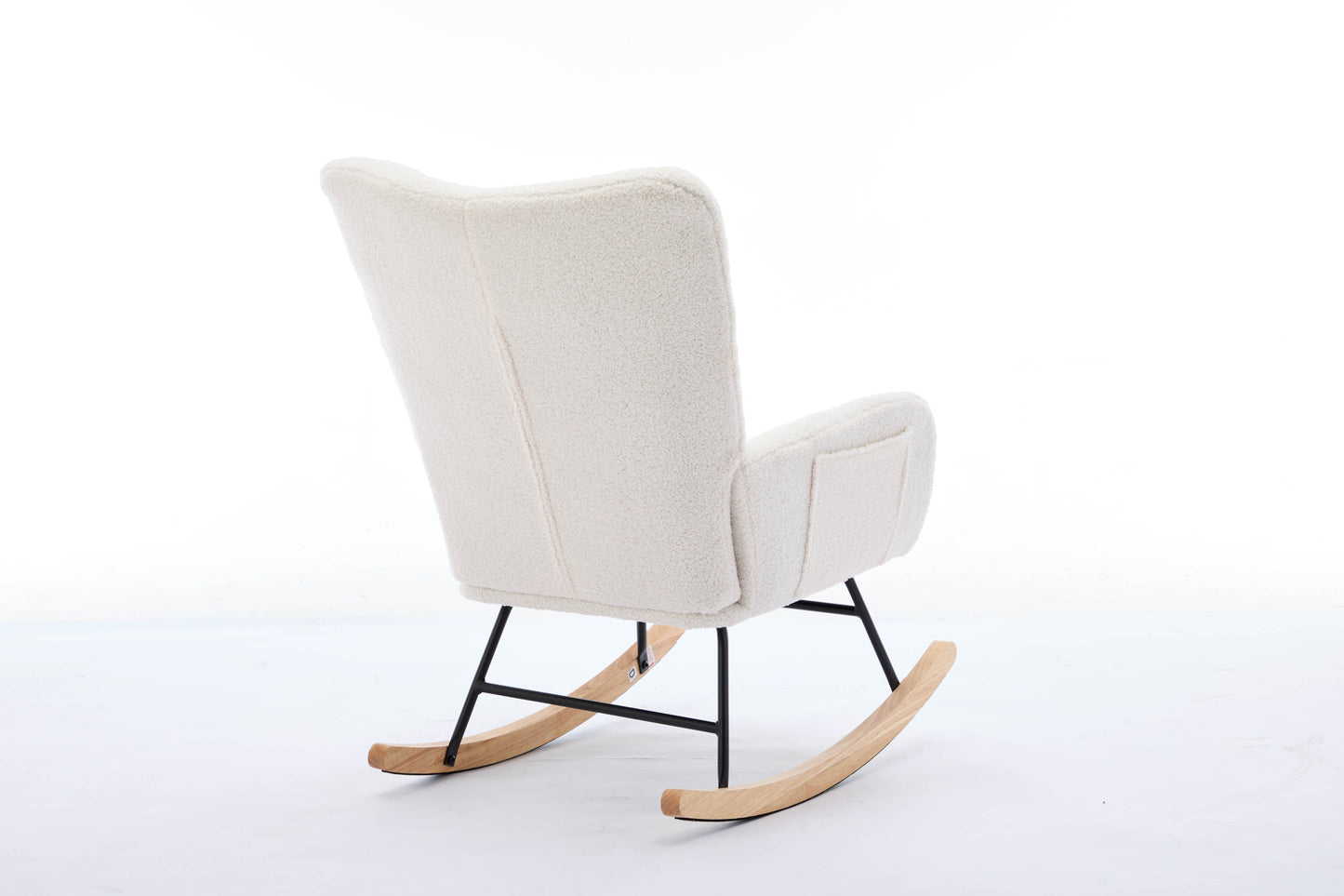 Hari Modern Nursery Rocking Chair - White