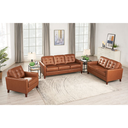 Aiden Leather Loveseat