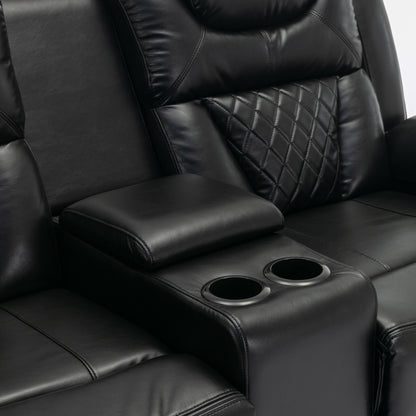 Milo 3 Pieces Recliner Sofa Sets - Black