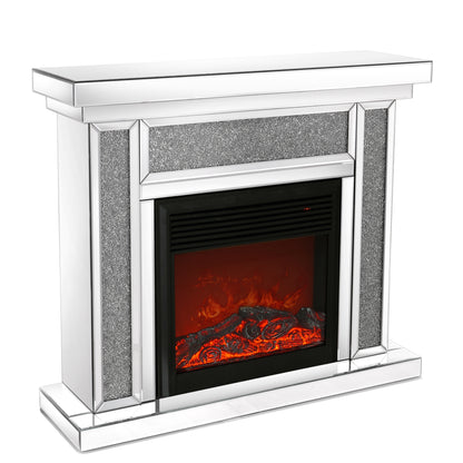 Blink Acrylic Diamond Mirror Electric Fireplace