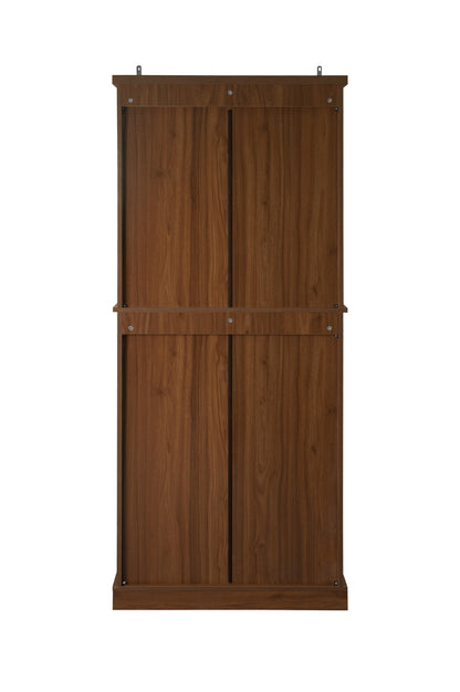 Robu 4 Door Cabinet with 1 Drawer - Walnut