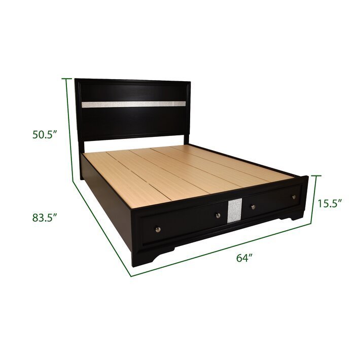 Matrix Queen Size Storage Bed - White