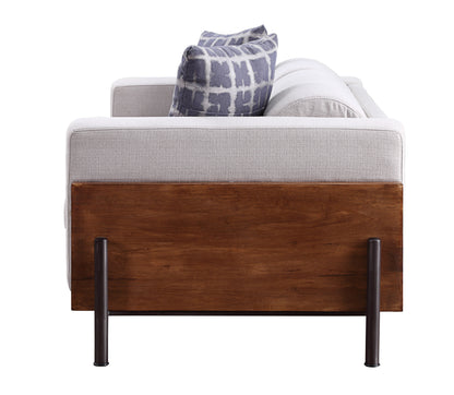 Pelton Fabric Loveseat w/Pillows - Walnut