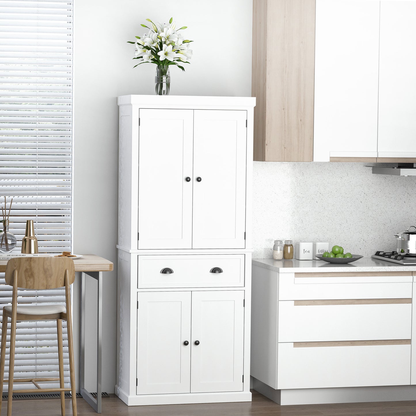 Spencer II Tall Storage Cabinet - White