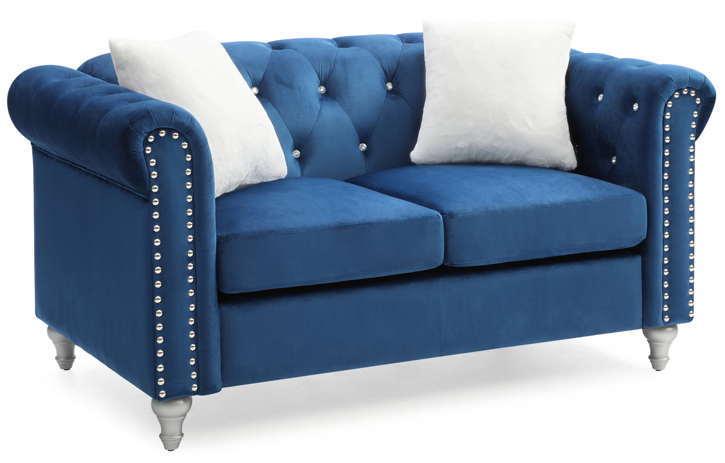 Olsen Loveseat - Navy Blue