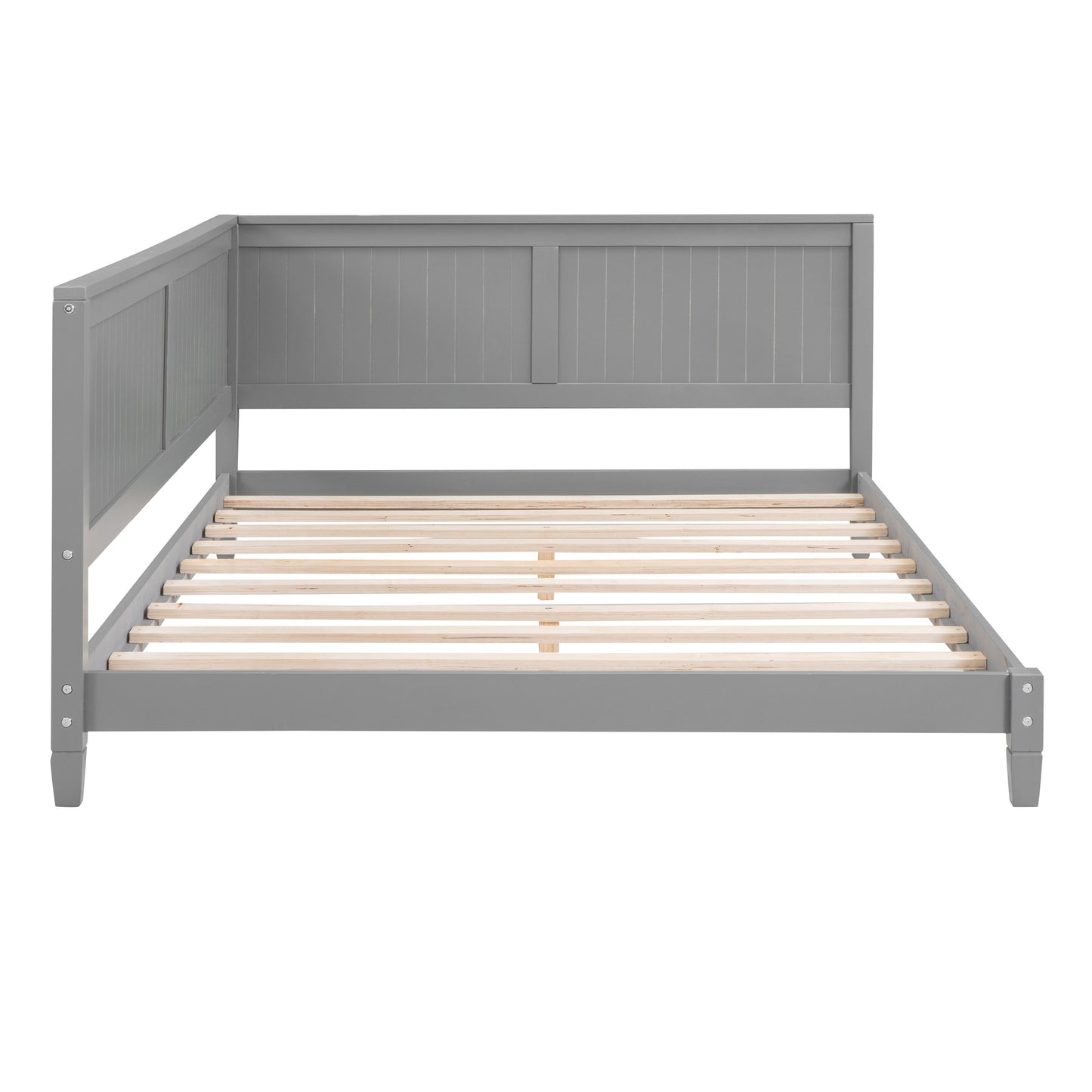 Lou Full Size Wooden Daybed - Gray