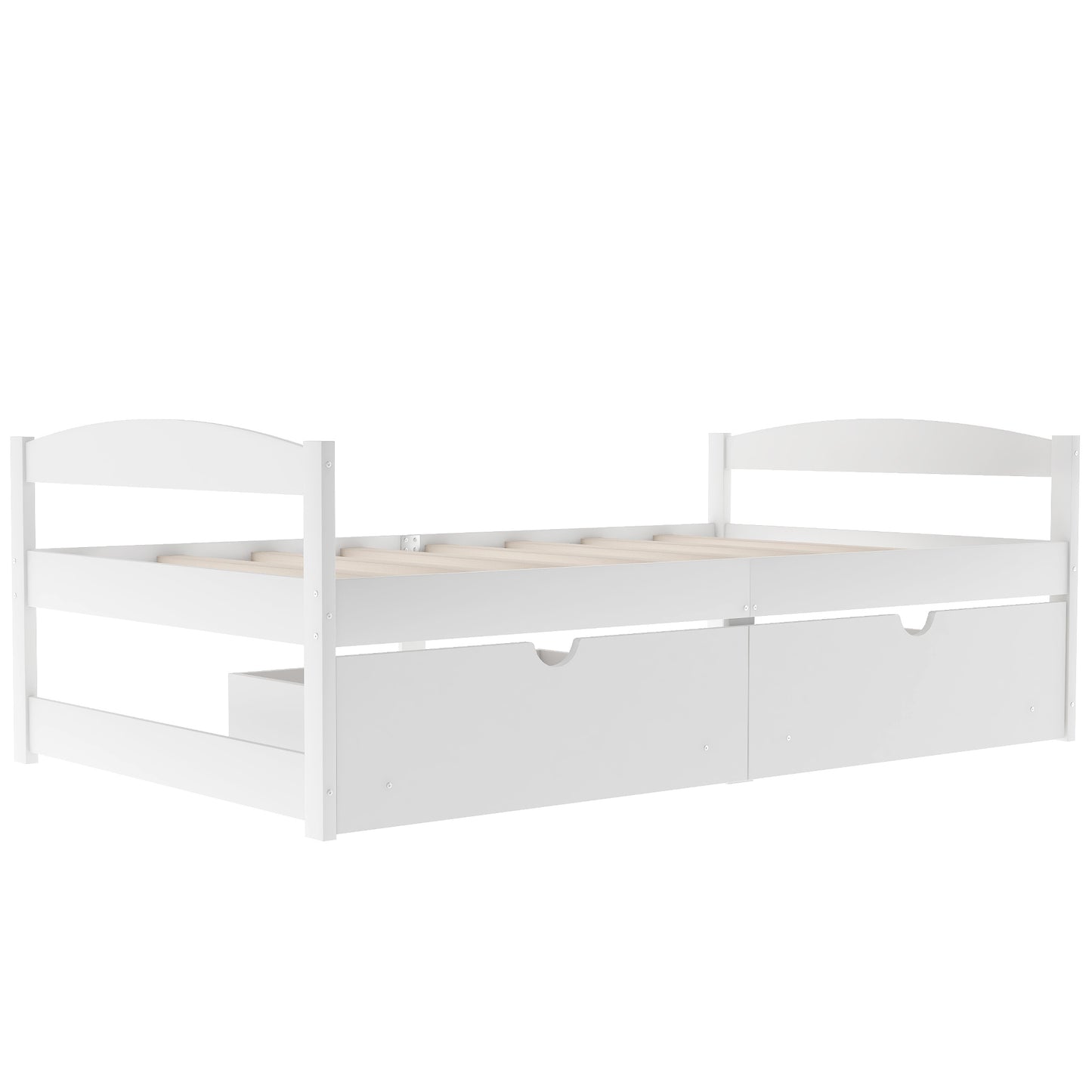 Array Twin Size Daybed with 2 Drawers - White