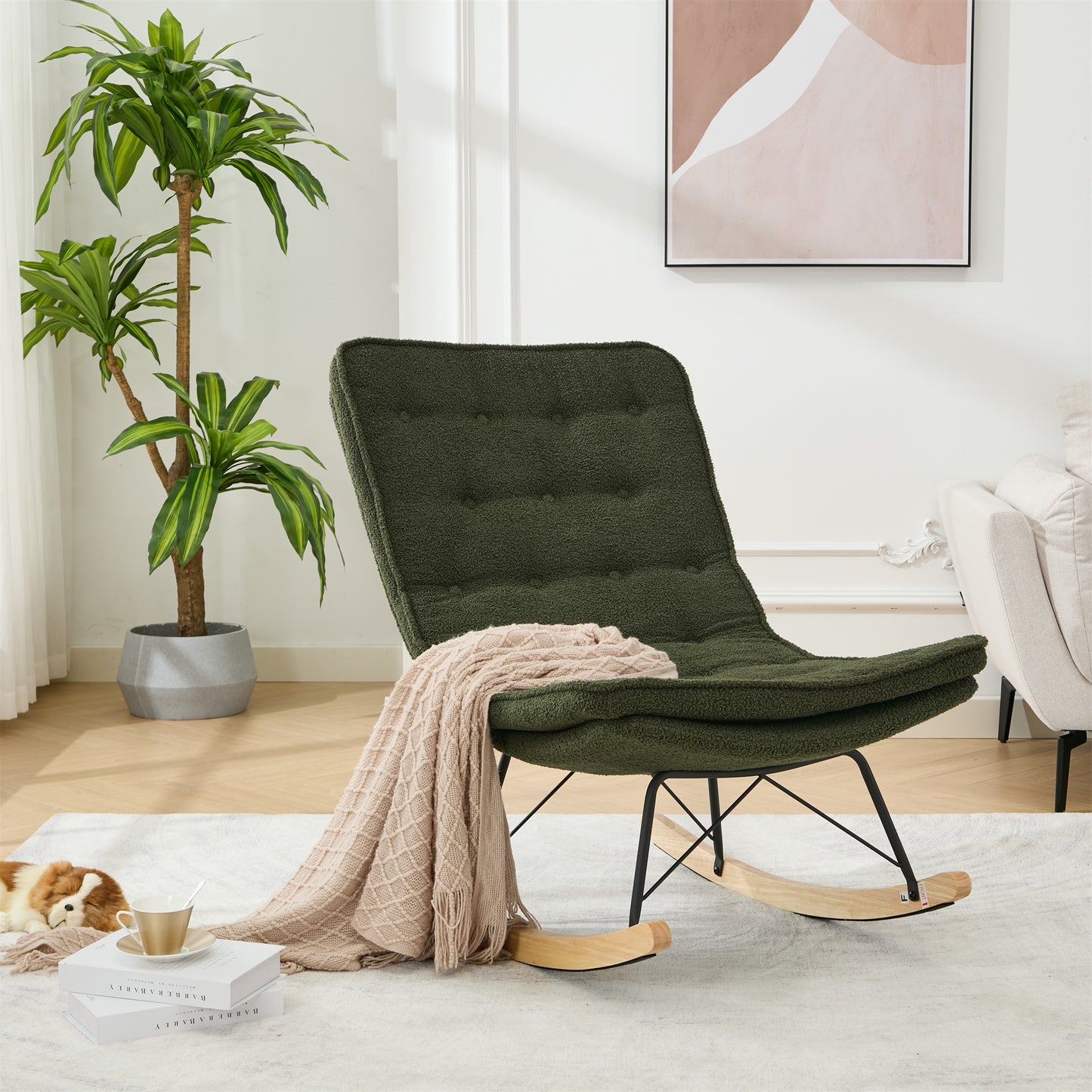 Lazy Rocking Chair - Dark Green