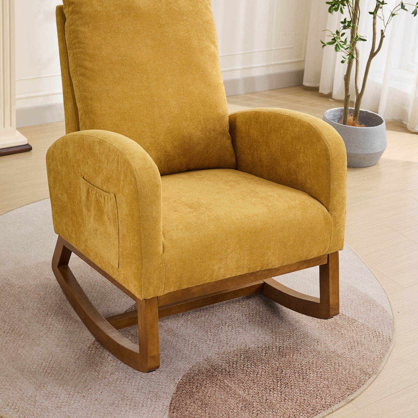 Lester Rocking Chair - Mustard