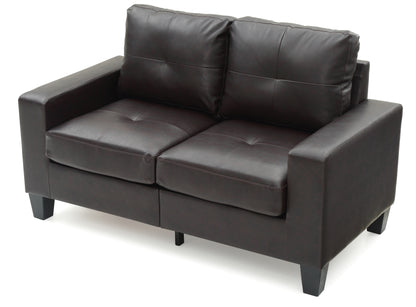 Newbury Modular Loveseat - Dark Brown