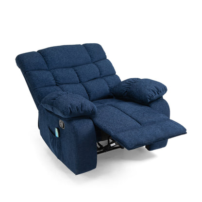 Jovan Power Recliner with Massage - Blue