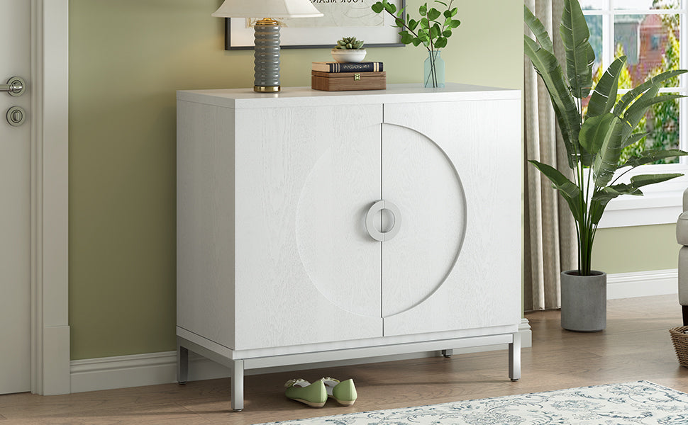 Gato Accent Storage Cabinet - White