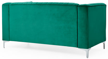 Enzo II Sloped Arm Loveseat - Green