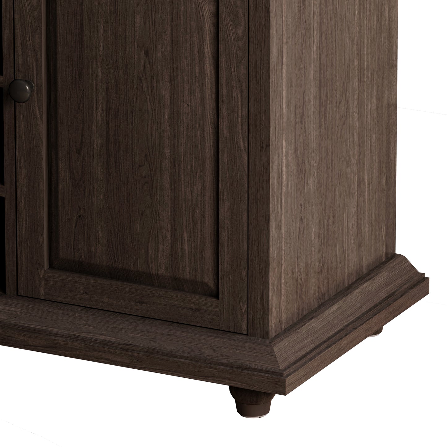 Quintero 3-Drawer 2-Door Storage Cabinet  - Brown