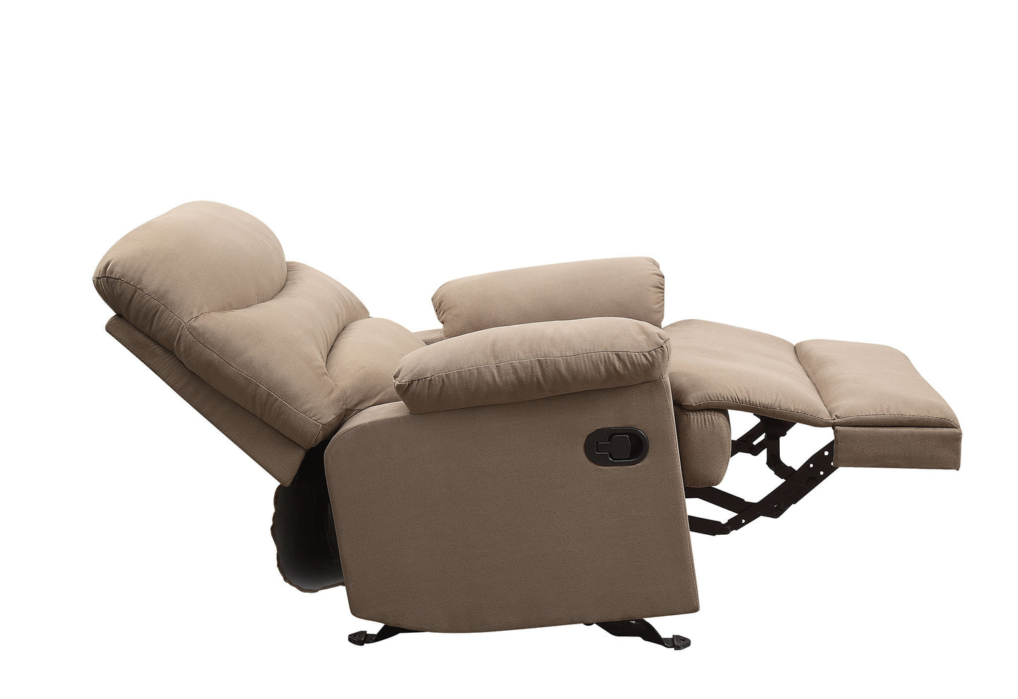 Zamora Glider Recliner with Pillow Top Armrest - Light Brown