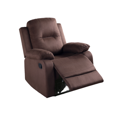 Freda Microfiber Motion Recliner - Chocolate