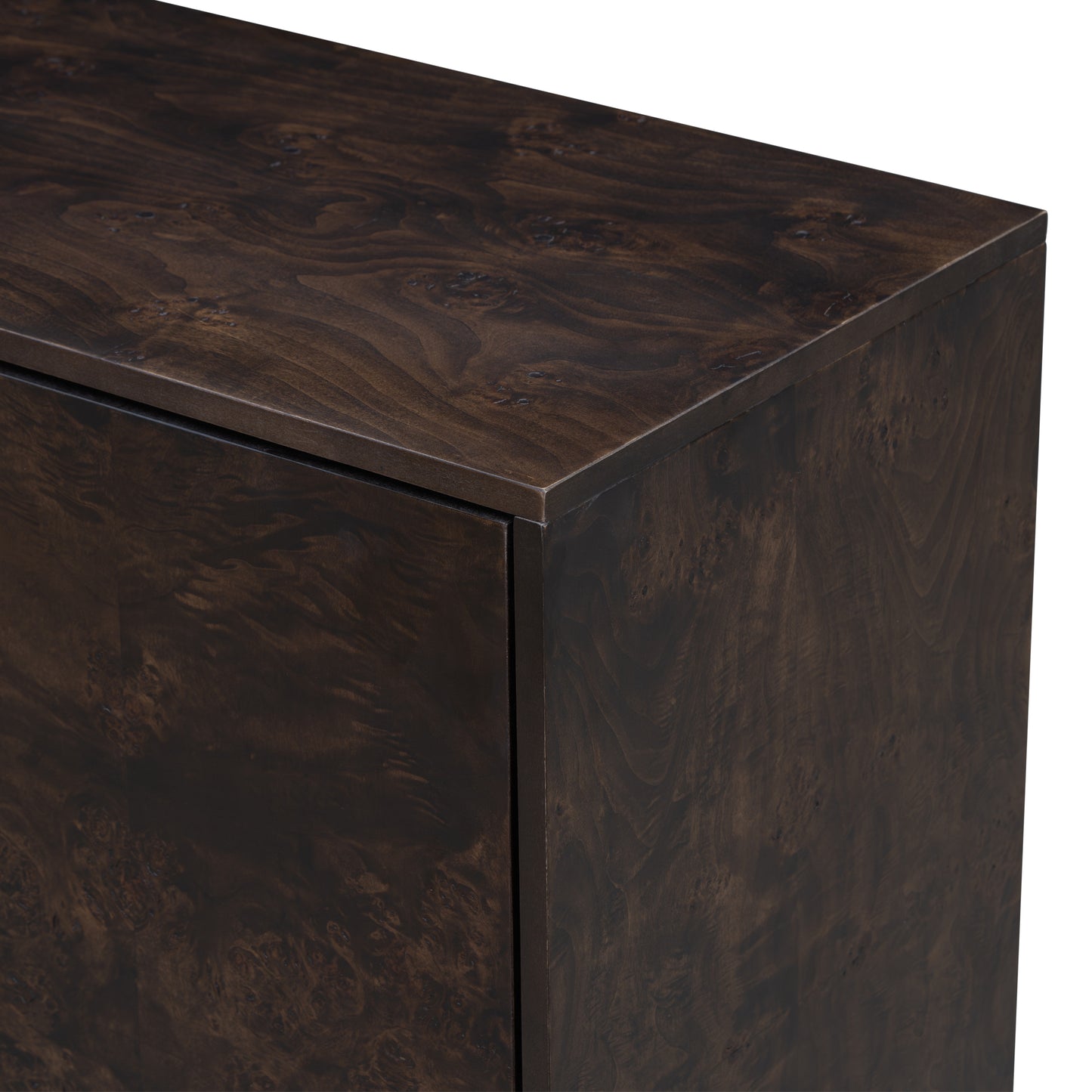 Lesia Pattern Storage Cabinet - Brown