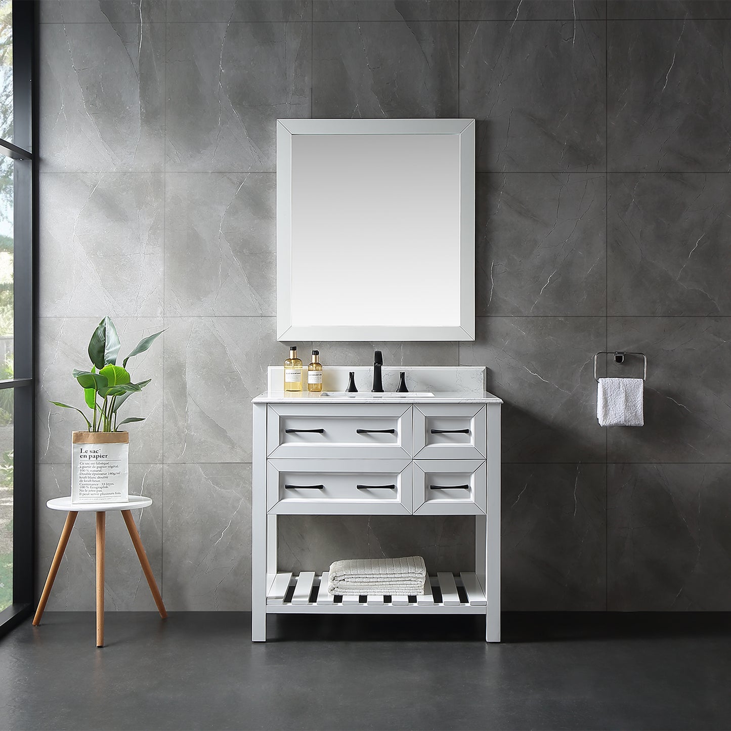 Freestanding Bath Vanity - White