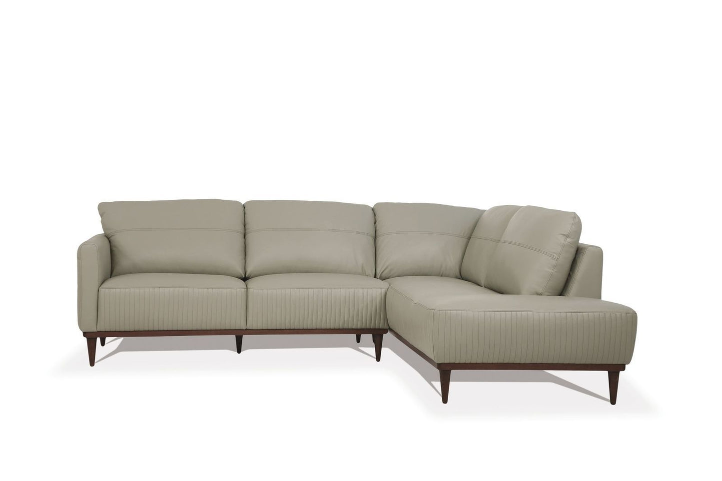 Tampa  Leather-Aire Sectional Sofa - Green