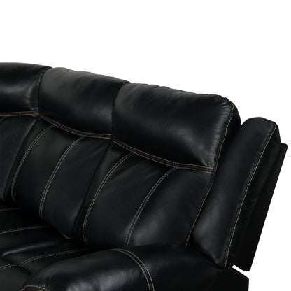 Ainka Sectional Manual Recliner - Black