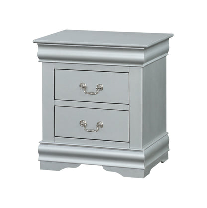 Louis Philippe Nightstand - Platinum