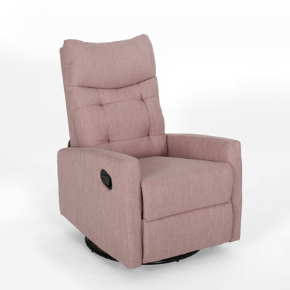 Dash one Recliner Chair with Swivel - Blush