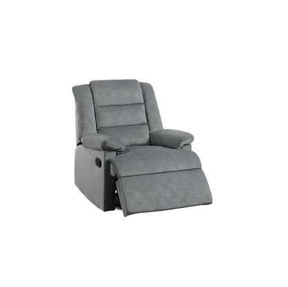 Alesia Velvet Recliner Motion Recliner - Dark Gray