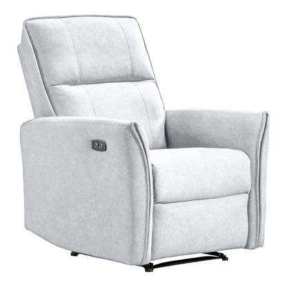 Asheville Suede Recliner Chair - Cream