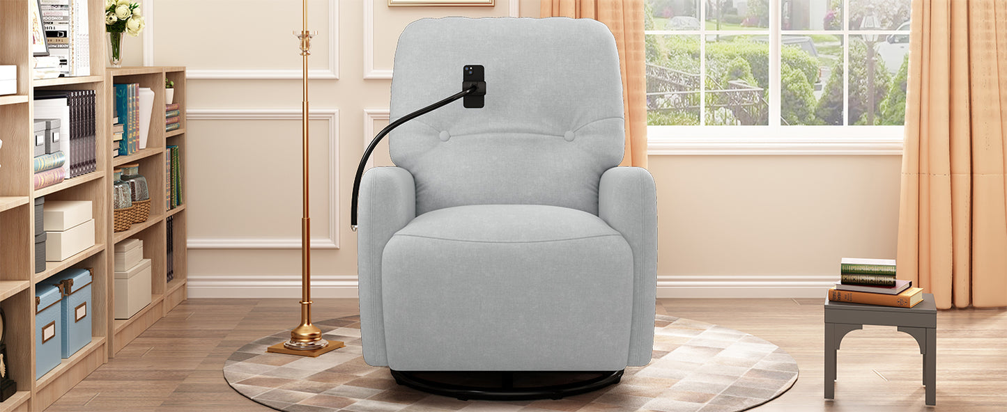 Dax Electric Rocking Motion Recliner - Gray