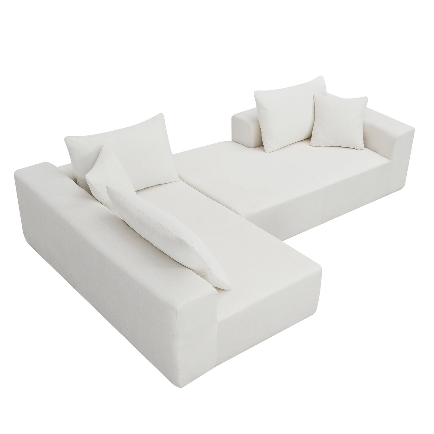 Zoe Modular Sectional Sofa Set - White